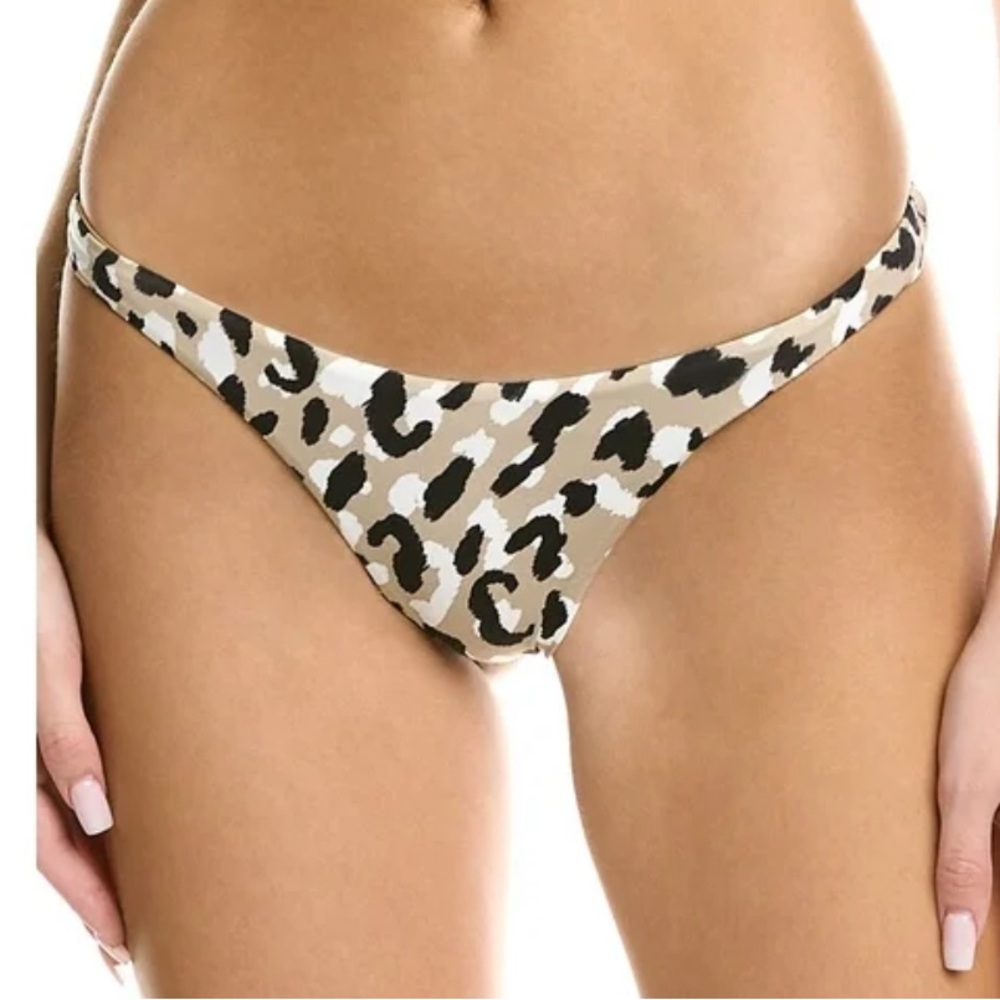 🆕 Vitamin A Italy High-Leg Swim Bikini Bottom in Wildcat